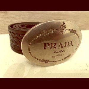 Prada men’s belt Authentic 100% black
